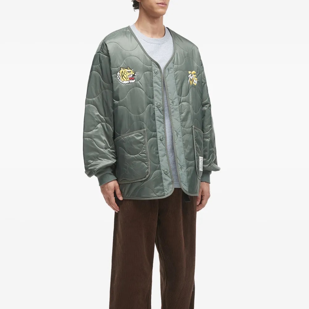 Alpha Industries Quilted Jacket with Tiger Embroidery